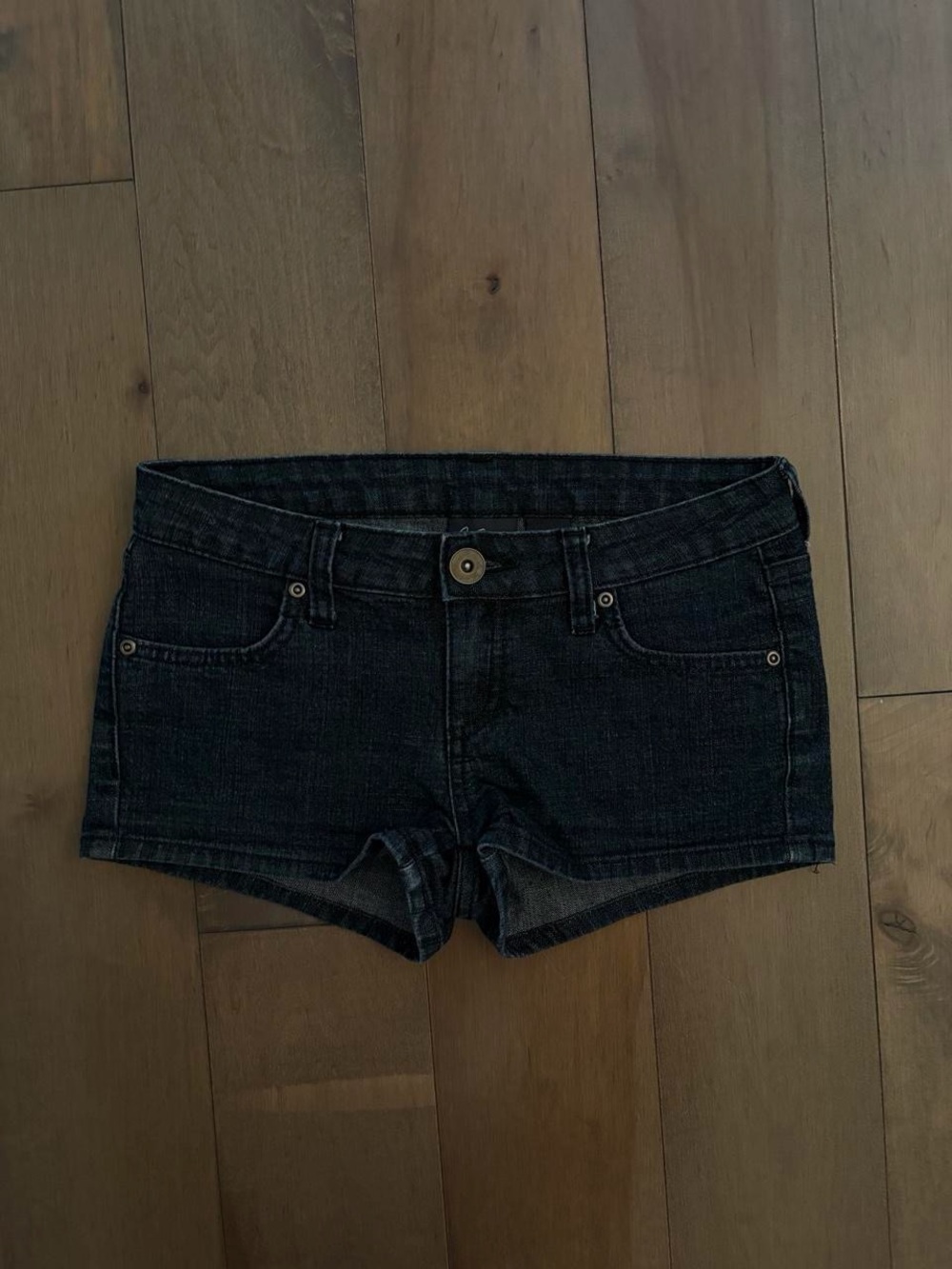 City Streets Women's Black Denim Jean Shorts